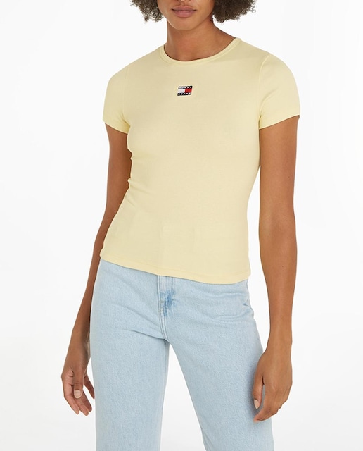 Imagen 0 de Camiseta de mujer de manga corta y fit slim