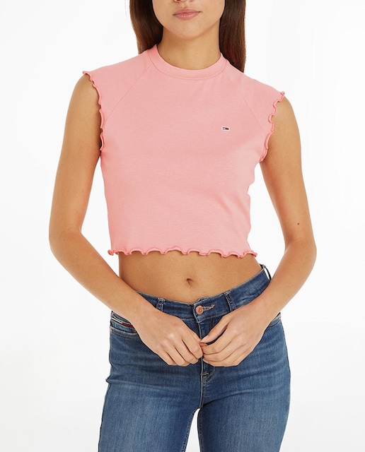 Imagen 0 de Camiseta de mujer de manga corta y fit slim