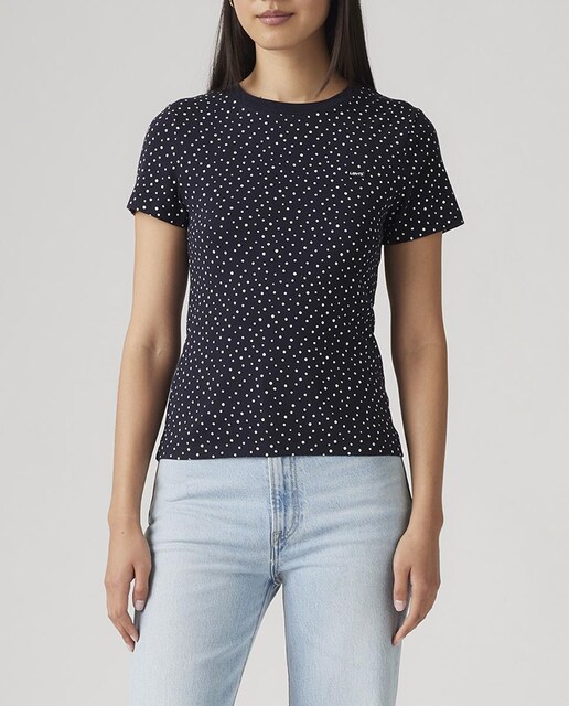 Imagen 0 de Camiseta de mujer de manga corta cuello redondo