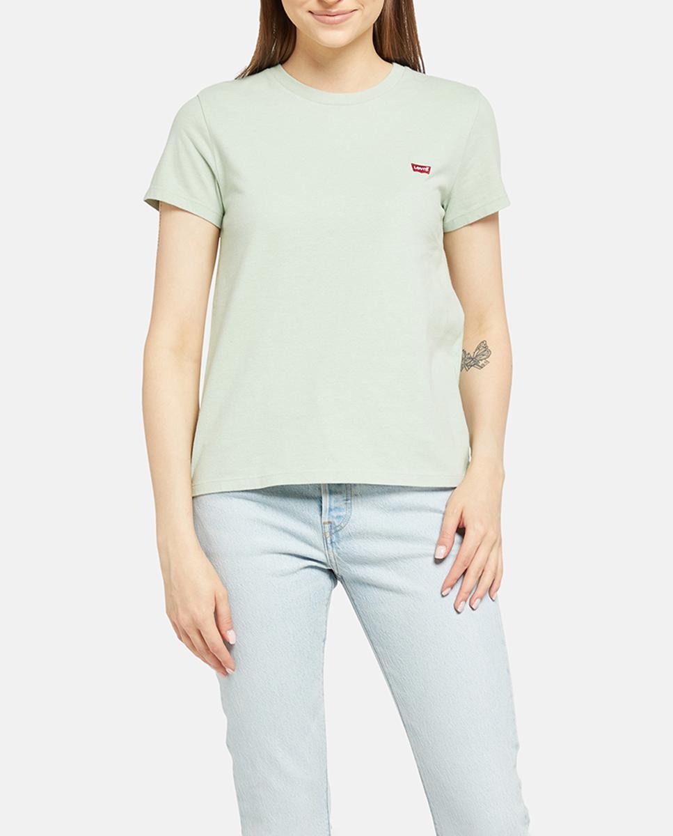 Imagen 0 de Camiseta de mujer de manga corta cuello redondo