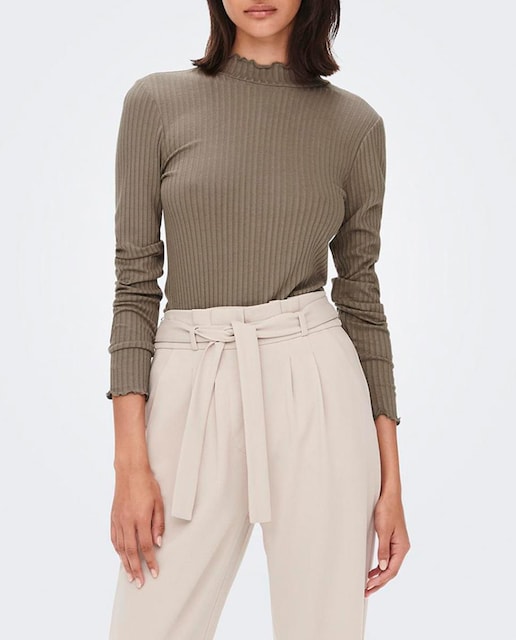 Imagen 0 de Jersey de mujer cuello alto canalé