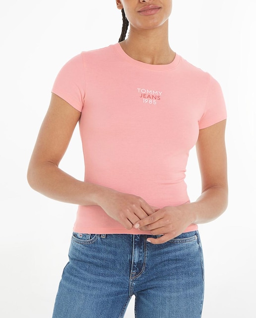 Imagen 0 de Camiseta de mujer de manga corta y fit slim