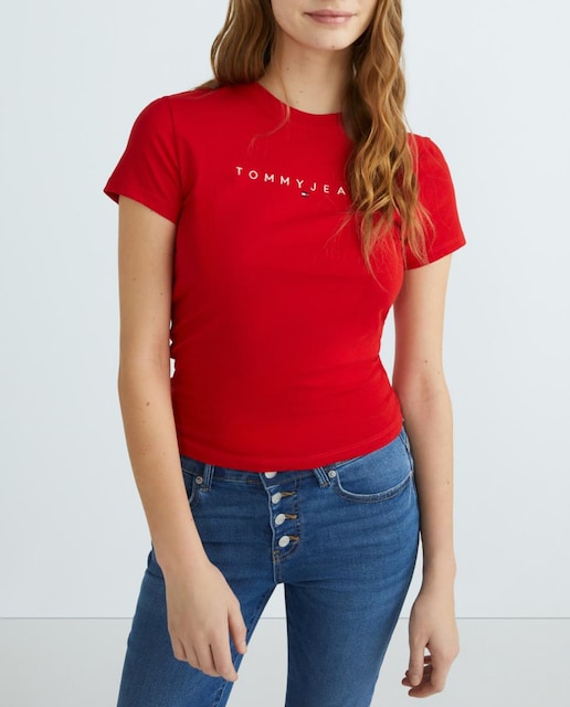 Imagen 0 de Camiseta de mujer de manga corta y fit slim