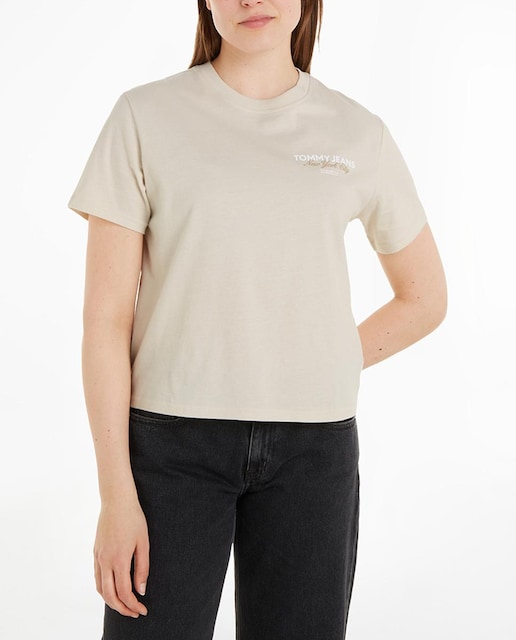 Imagen 0 de Camiseta de mujer de manga corta y fit boxy