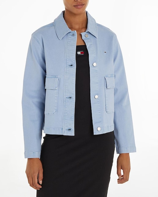 Imagen 0 de Cazadora de mujer garment dye con bolsillos delanteros