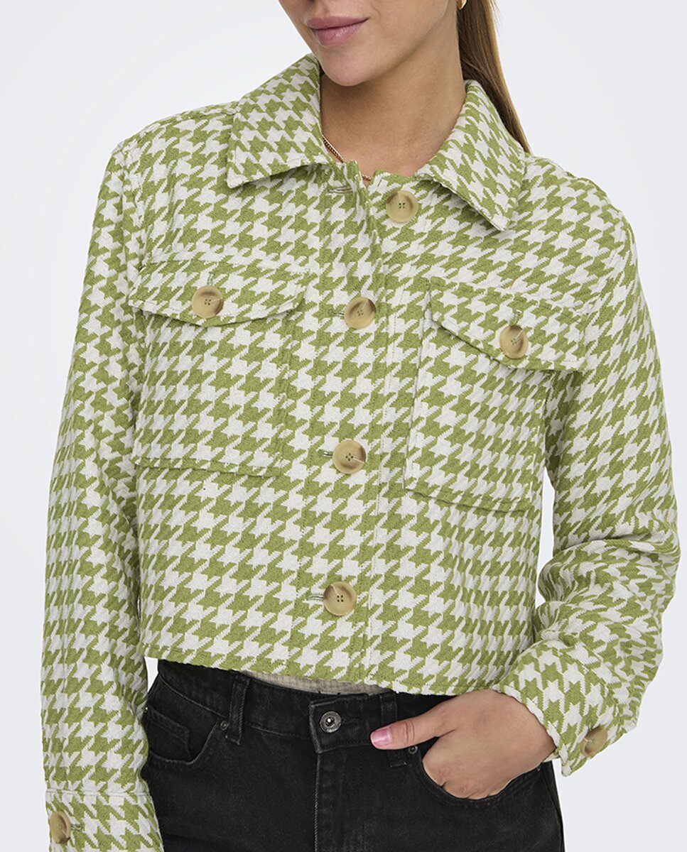 Imagen 0 de Chaqueta corta de mujer estampada con botones