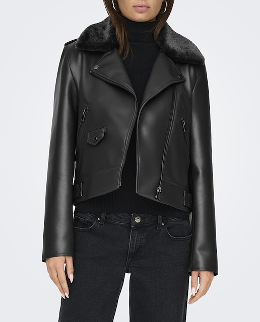 Imagen 0 de Cazadora biker de mujer corta