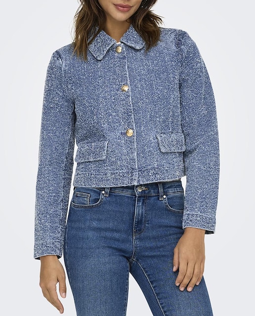 Imagen 0 de Cazadora vaquera corta de mujer