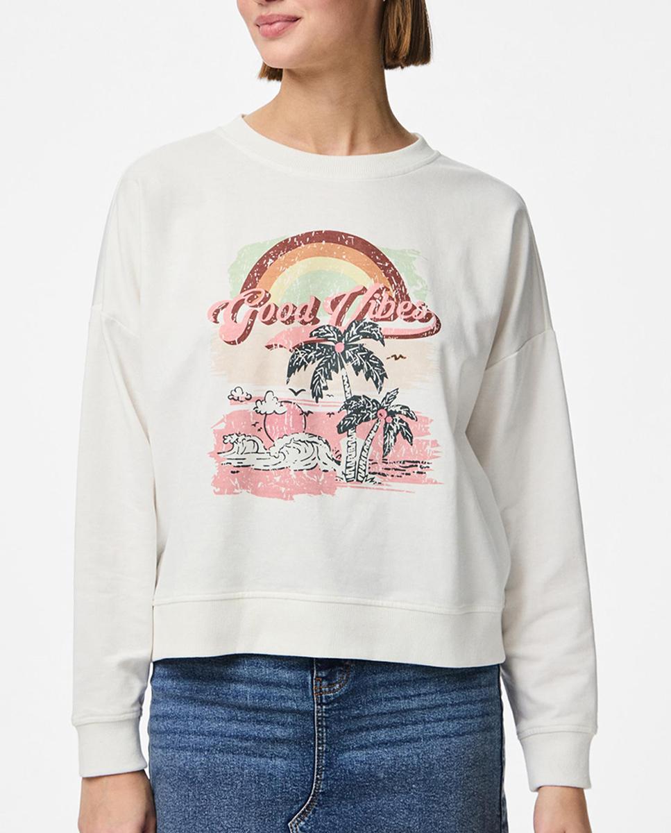 Imagen 0 de Sudadera con estampado de mujer
