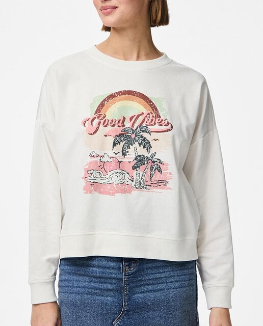 Imagen 0 de Sudadera con estampado de mujer