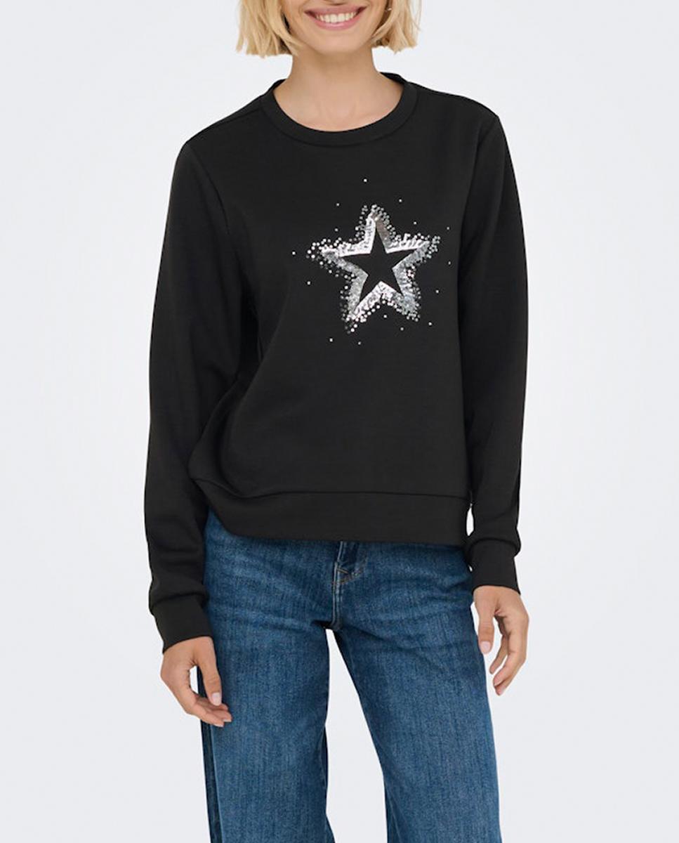 Imagen 0 de Sudadera de mujer con bordado central