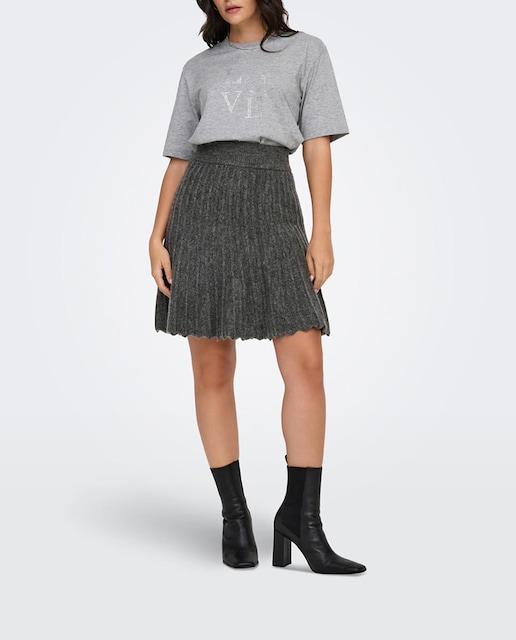 Imagen 0 de Falda de punto plisada