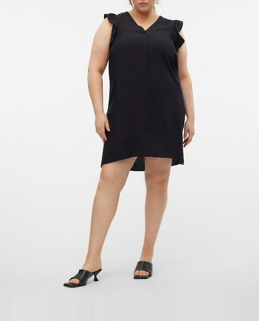 Imagen 0 de Vestido corto con volantes