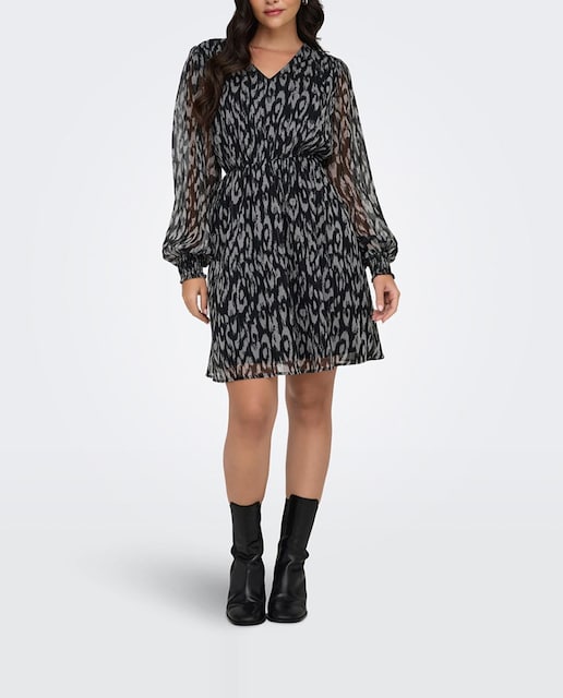 Imagen 0 de Vestido midi estampado lurex