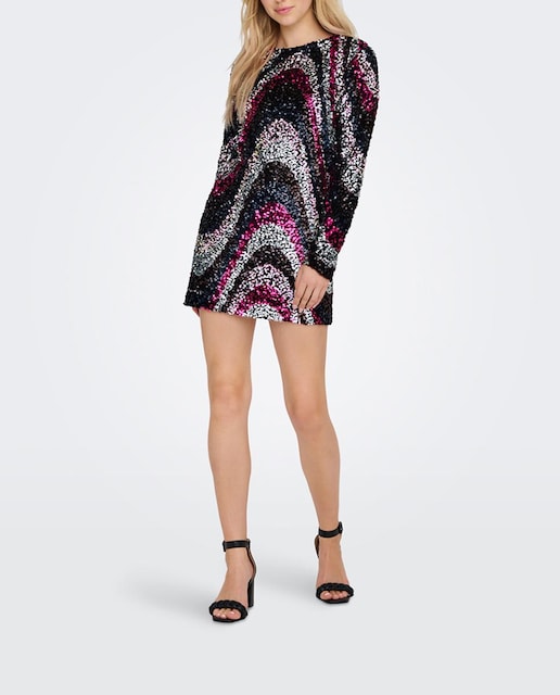 Imagen 0 de Vestido de mujer corto con detalle de brillo