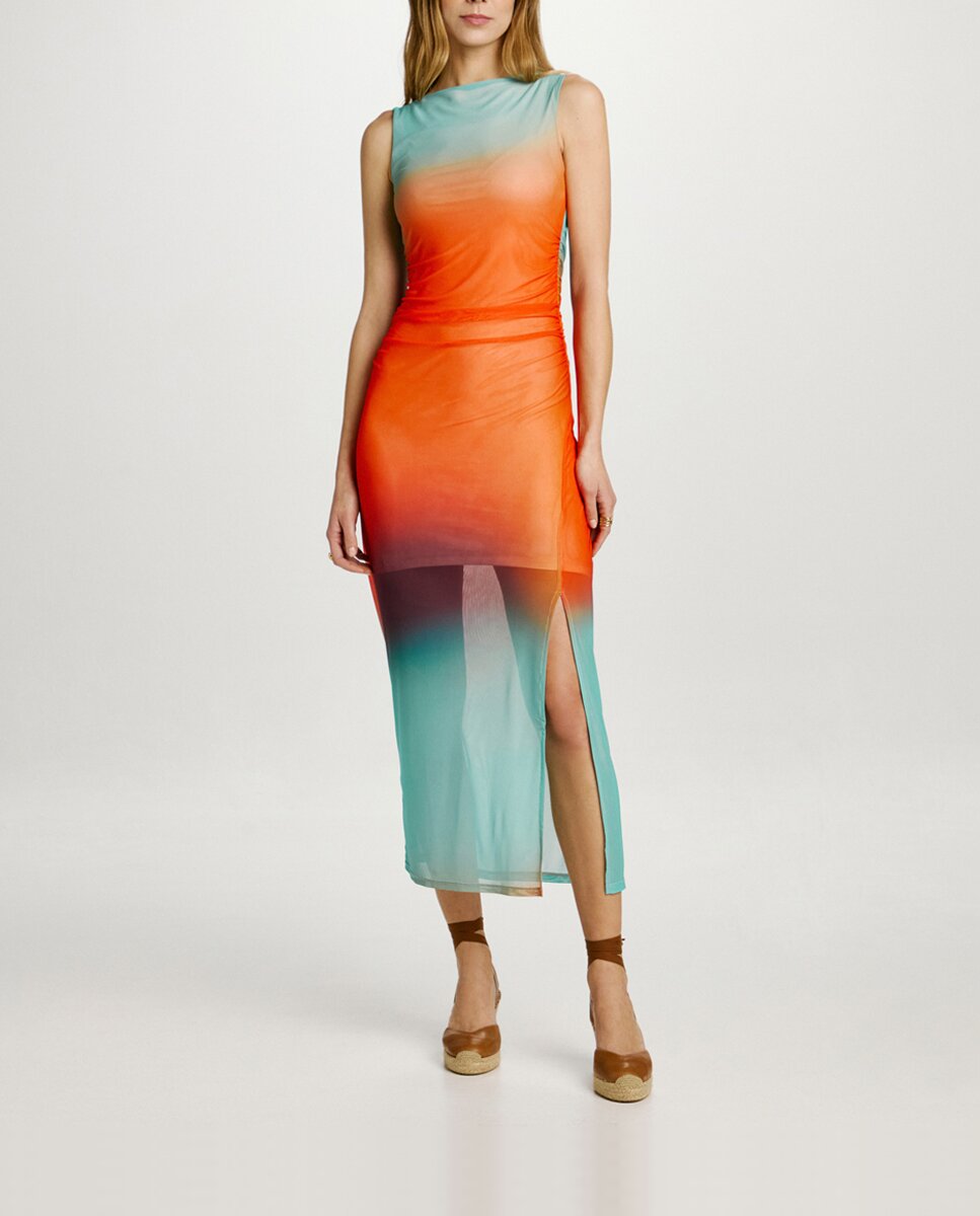 Imagen 0 de Vestido maxi tul sin mangas
