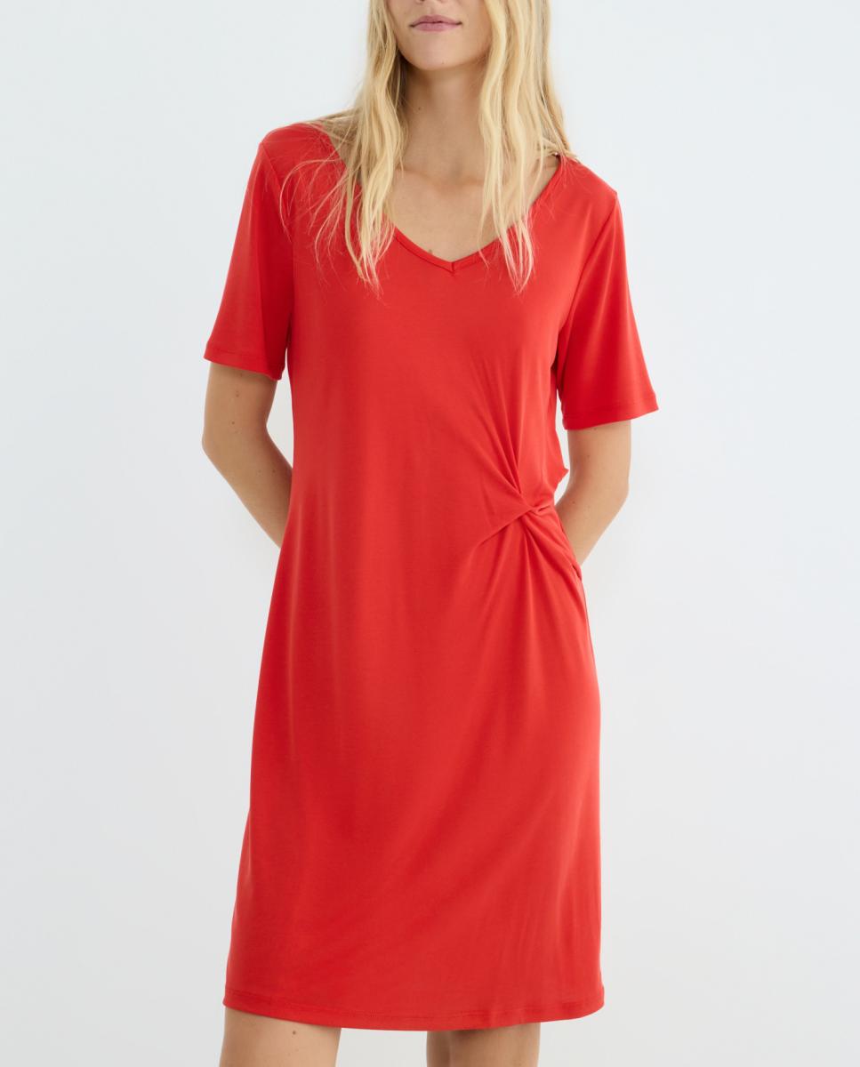 Imagen 0 de Vestido corto de manga corta de mujer.