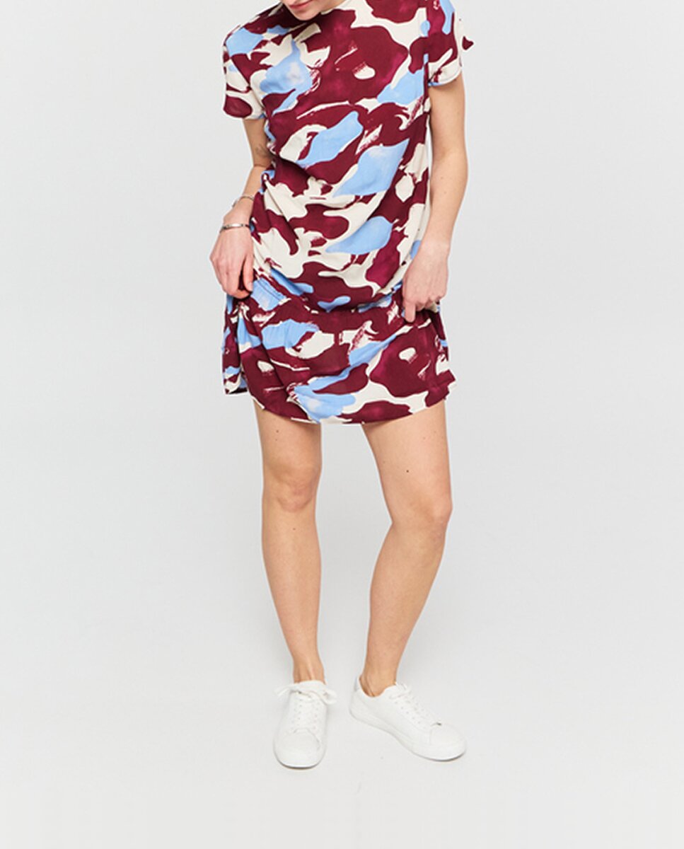 Imagen 0 de Vestido corto estampado