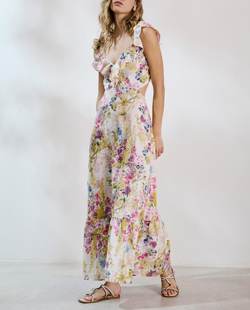 Imagen 0 de Vestido largo con volantes