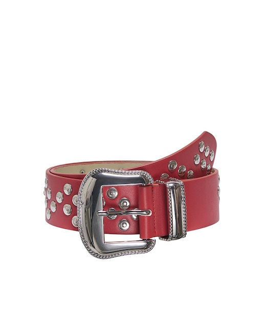 Imagen 0 de Cinturón de mujer de tachuelas con hebilla redonda