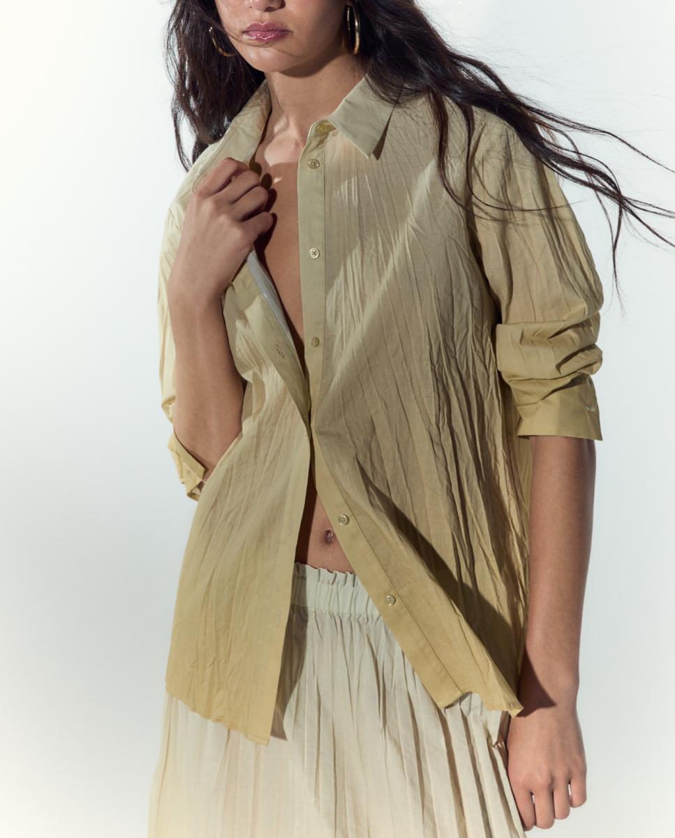Imagen 0 de Camisa de mujer manga larga dip dye