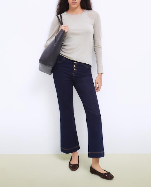 Imagen 0 de Pantalón de mujer denim tiro medio