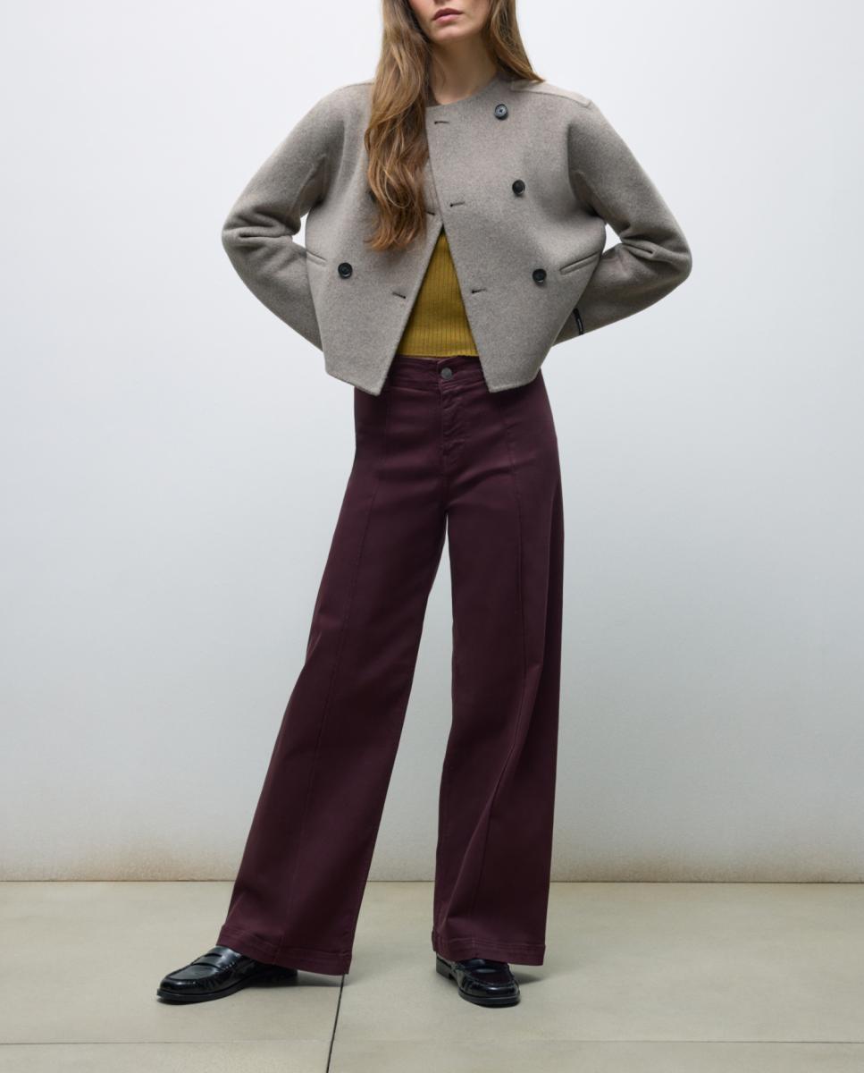 Imagen 0 de Pantalón de mujer wide leg con costura central