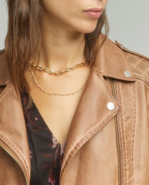 Imagen 0 de Cazadora biker de mujer con cremallera