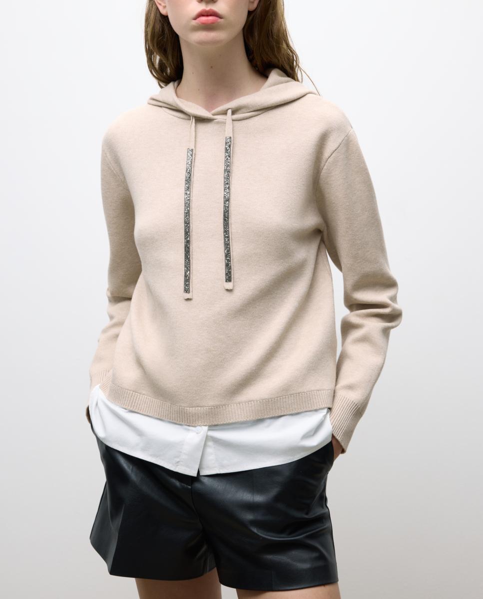 Imagen 0 de Jersey de mujer manga larga con capucha