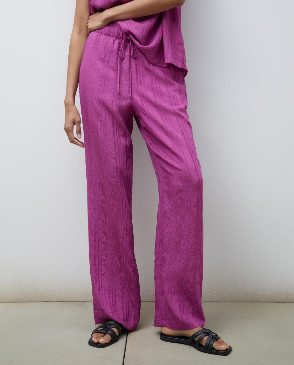 Imagen 0 de Pantalón de mujer ancho de rayas