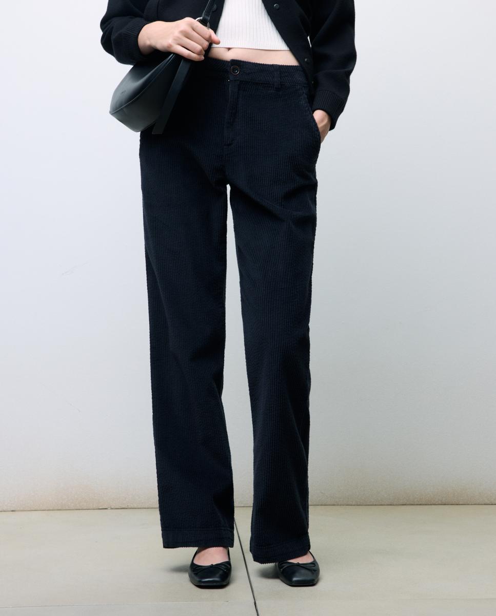 Imagen 0 de Pantalón de mujer pana wide leg