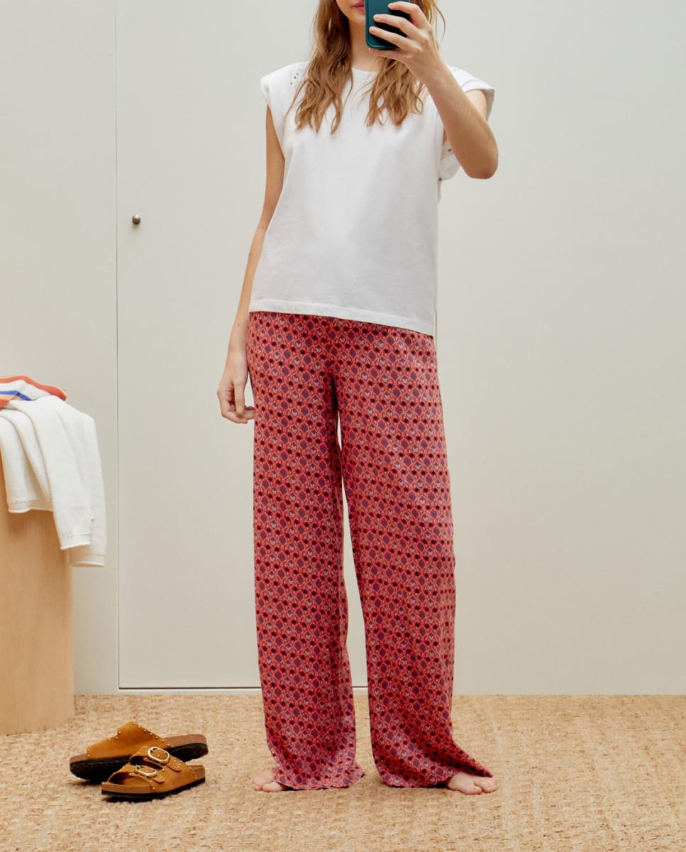 Imagen 0 de Pantalón de mujer ancho con goma
