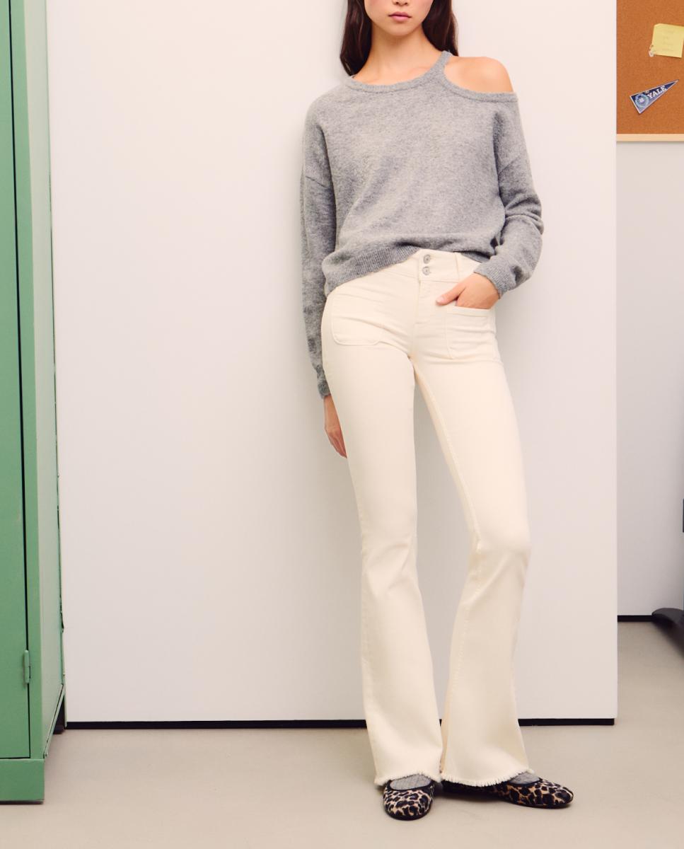 Imagen 0 de Pantalón vaquero campana stretch de mujer
