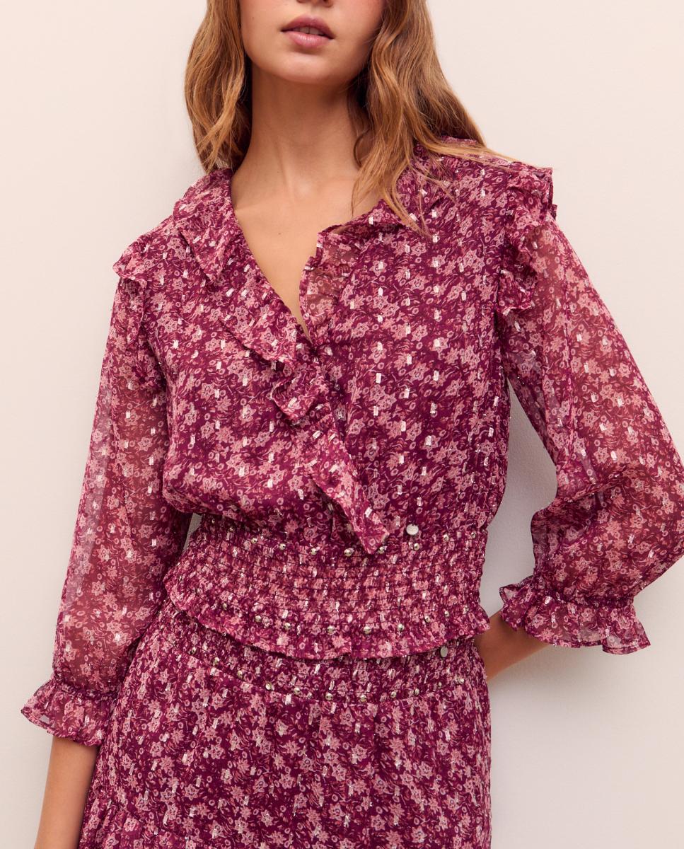 Imagen 0 de Blusa chiffon con print