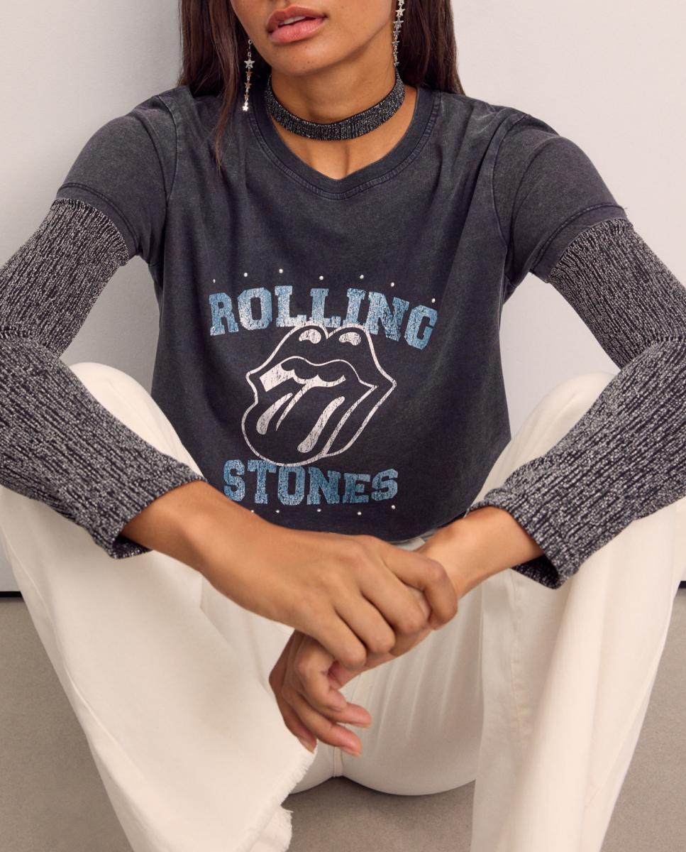 Imagen 0 de Camiseta de mujer licencia Rolling Stones