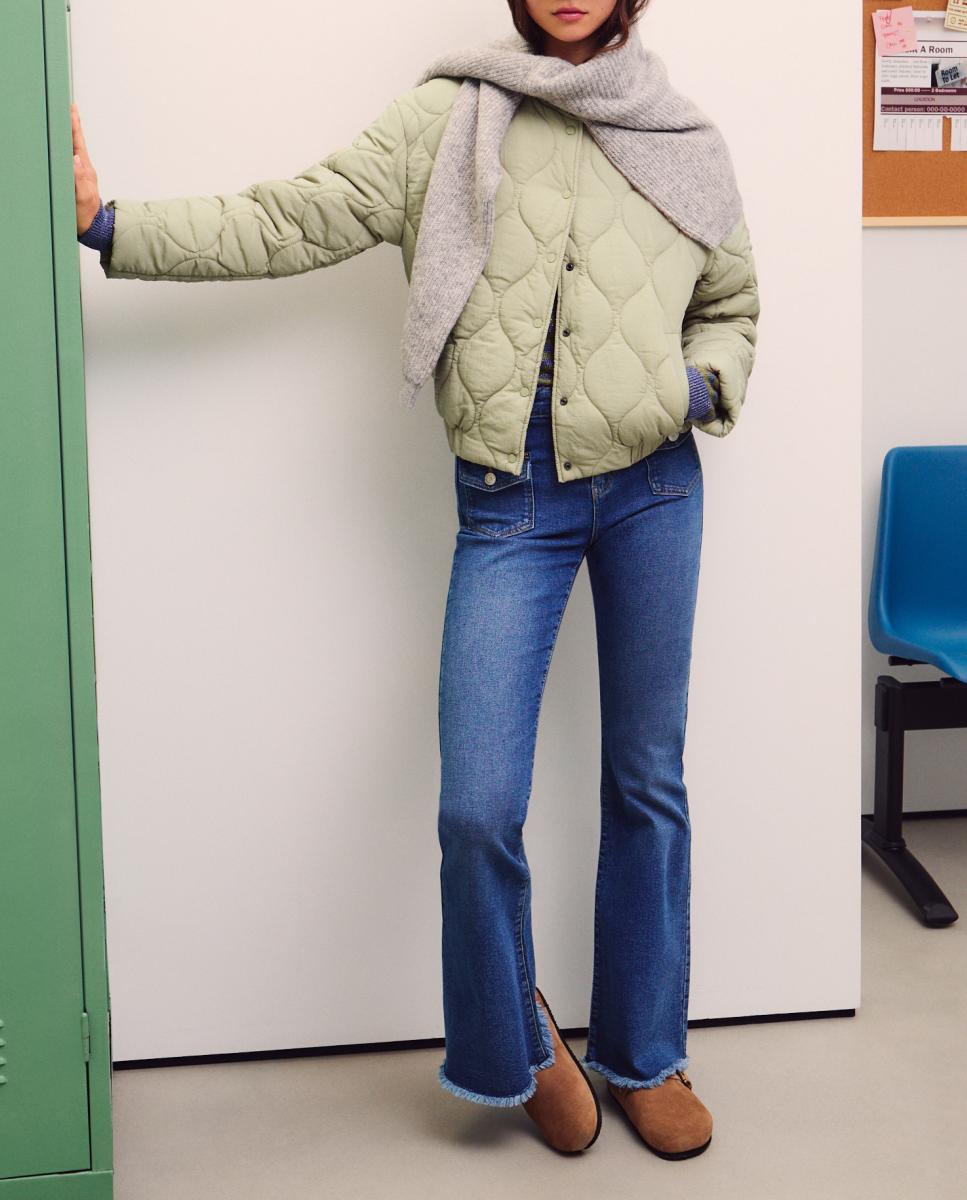 Imagen 0 de Abrigo de mujer acolchado estilo bomber