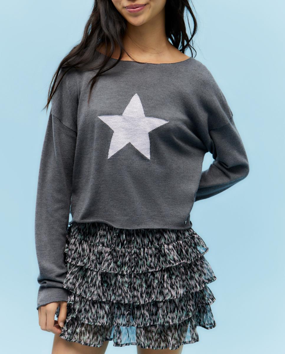 Imagen 0 de Jersey de mujer cuello redondo manga larga