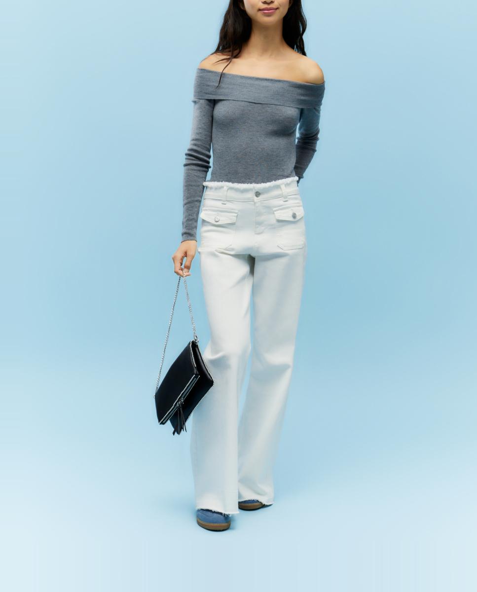 Imagen 0 de Jersey de mujer cuello barco manga larga