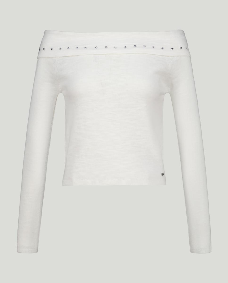 Imagen 0 de Jersey de mujer con escote bardot