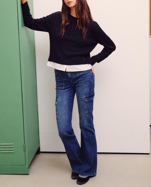 Imagen 0 de Jersey trenzas faldón de mujer