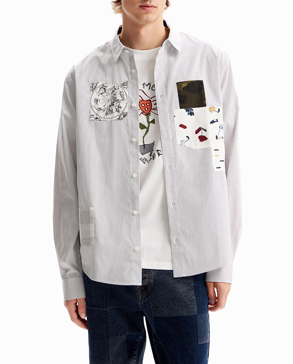 Imagen 0 de Camisa rayas patch