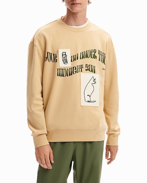 Imagen 0 de Sudadera mensaje parches