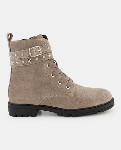 Imagen 0 de Botas combat en serraje de niña