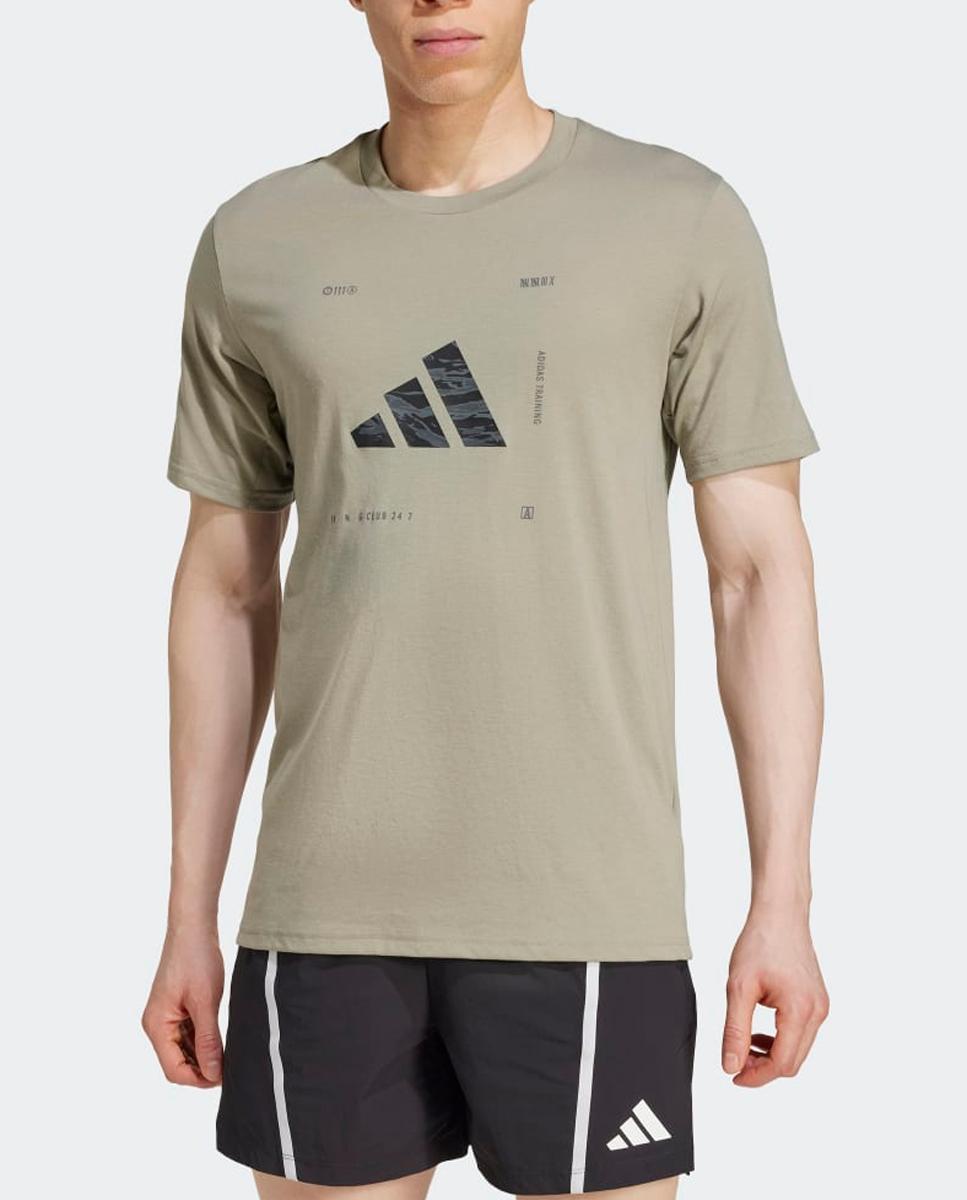 Imagen 0 de Camiseta de hombre Climacool Training Camo Logo Graphic Adidas