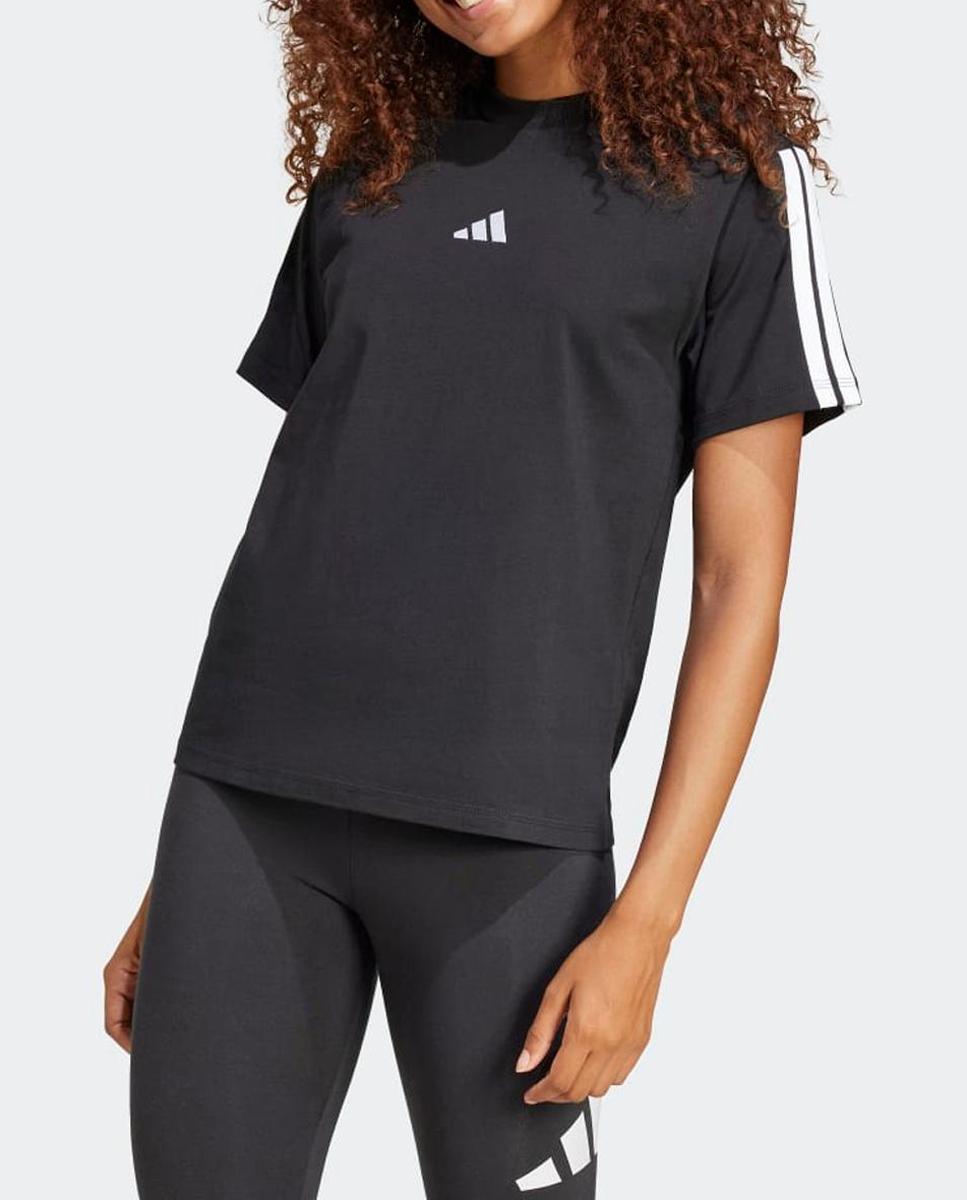 Imagen 0 de Camiseta de mujer Essentials Cotton 3 bandas Adidas