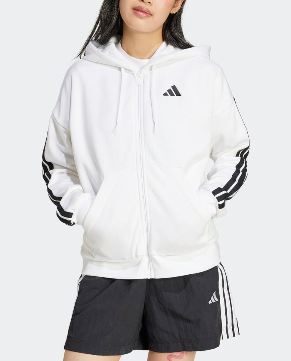 Imagen 0 de Chaqueta de mujer con capucha Essentials Fleece 3 bandas Adidas