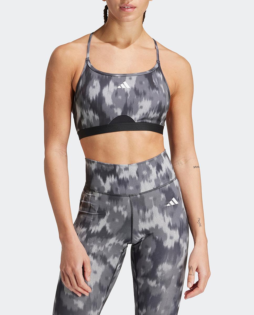 Imagen 0 de Top deportivo de mujer Aeroreact Training Essentials Light-Support Allover Print Flower Adidas