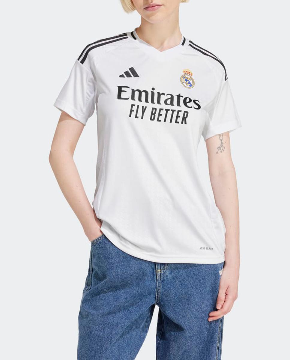 Imagen 0 de Camiseta de mujer 1ª equipación Real Madrid CF 2024-2025 Adidas