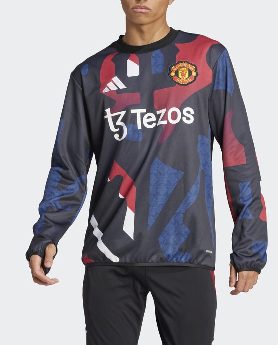 Imagen 0 de Sudadera de hombre Warm calentamiento Manchester United 24/25 Adidas