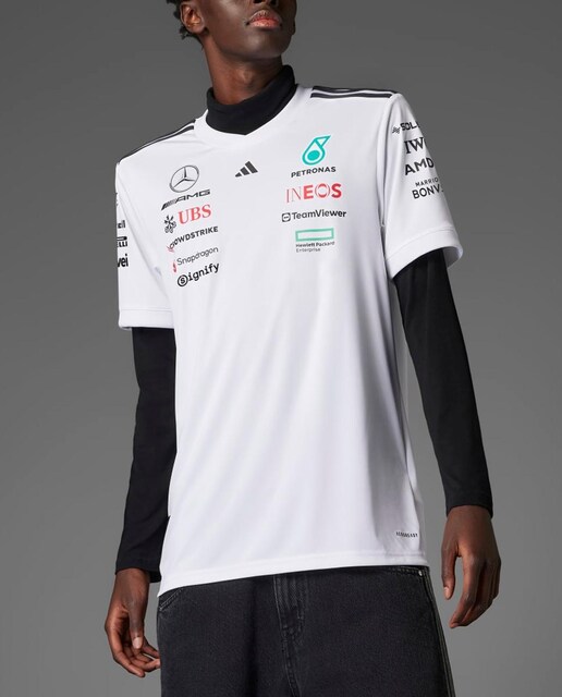 Imagen 0 de Camiseta de hombre de Piloto Blanca Mercedes - AMG Petronas Equipo de Fórmula 1 Adidas